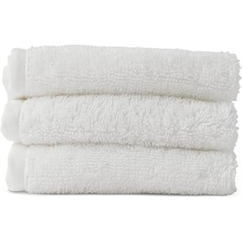 Lalo Baby Washcloths 3-Pack - 100% Organic Cotton, Soft & Absorbent, Gentle on Sensitive Skin, Machine Washable Soft Kids Washcloths - Coconut