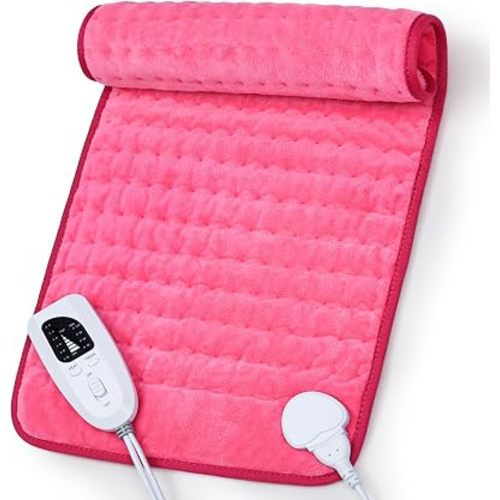 Heating Pad,Electric Heating Pads,Heating Pad for Back,Fuchsia,24x12 Inch