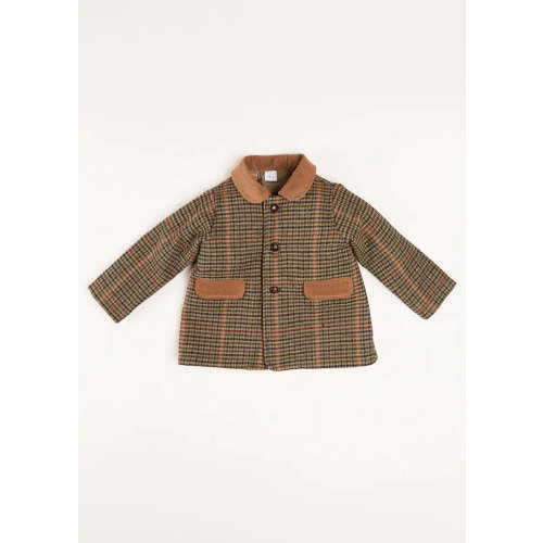 Cambridge Check Coat in Brown (18mths-3yrs)