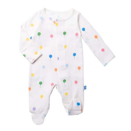 balloon dream organic cotton magnetic footie size 0-3 months