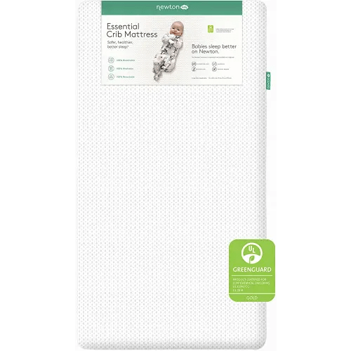 Newton Baby Essential Crib Mattress | Baby Mattress for Crib, Dual-Layer, Safe, 100% Breathable & Machine Washable Infant Crib Mattress, Removable Cover, Thick Cushion, White