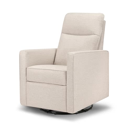 DaVinci Gabby 360° Swivel Glider Nursery Chair - High Pillowback Glider Rocking Chair - GREENGUARD Gold, FSC & Certi-PUR US Certified -Versatile Comfy Swivel for Living Room and Nursery - Beach