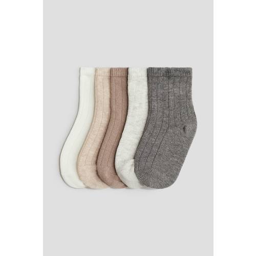 5-PACK KNIT SOCKS