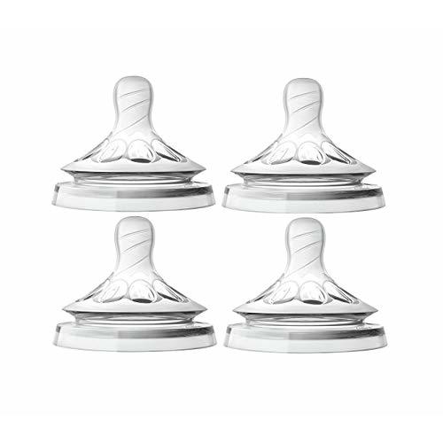 Philips Avent Natural Nipple Newborn Flow - 4 Count (Pack of 1 )