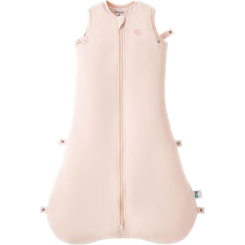Momcozy Sleep Sack for Baby 0-6 Months, 1.5 TOG Baby Wearable Blanket with Supportive Plush Filling, Two-Way Zipper for Easy Diaper Changes, Snap-Fit Design for Growing Babies, Small, Pink