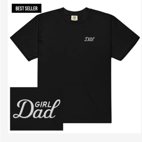 Girl Dad Embroidered Tee