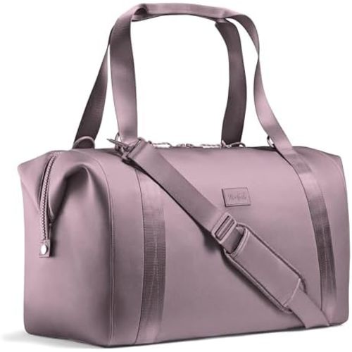 Fit & Fresh Premium Neoprene Weekender Bag With Trolley Sleeve - Large Overnight, Carry-on, Duffel, Gym, and Hospital Bag for Labor & Delivery
