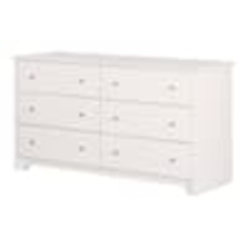 South Shore Vito 6-Drawer Pure White Nursery Dresser 3150010