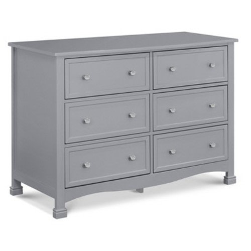 DaVinci Kalani 6 Drawer Double Wide Dresser, Color: Gray