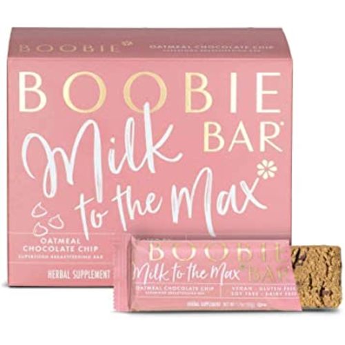 Boobie Bar Superfood Lactation 1.7 Ounce Bars Package May Vary, Oatmeal Chocolate Chip, 6 Count