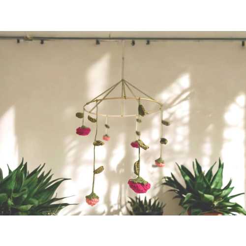 Baby Rose Mobile - Rose Mobile - Crib Mobile - Hanging Mobile