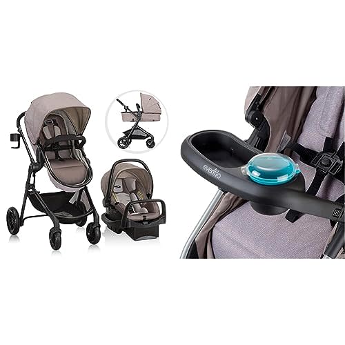 Evenflo Pivot Modular Travel System with Snack Tray and Cup