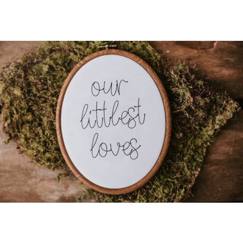 Our Littlest Loves Birth Announcement, Twin Birth Announcement, Twin Pregnancy Announcement, Embroidered Birth Announcement, Nursery Decor