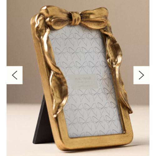 Beau Bow Gold Picture Frame | Anthropologie