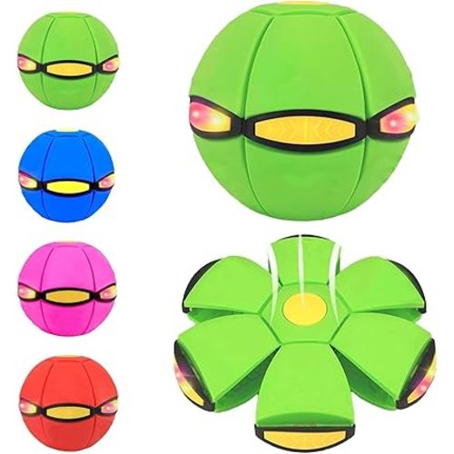 Magic Bouncing Ball, 2026 New Magic Meta Ball, Dual Form Freely Switchable Magic Ball Toy with 6 Light, Parent-Child Interaction Suitable for Indoor & Outdoor Use