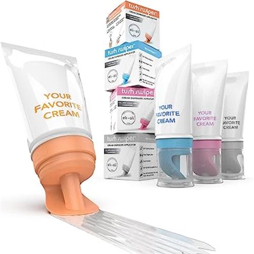 4 Pack - Eli & Ali Tush Swiper - Diaper Rash Cream & Butt Paste Applicator - Universal Fit for Most Diaper Creams | Mess-Free & Hygienic Alternative to Cream Spatula - Carry Less Baby Gear -
