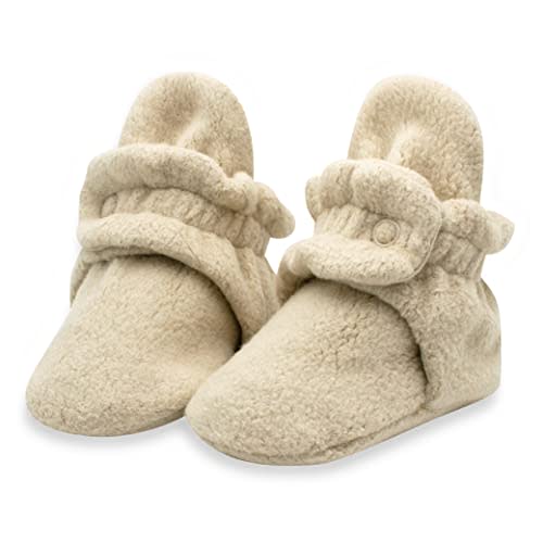Zutano Unisex Fleece Baby Booties, Two Snap Closure, Newborn to 24 Months