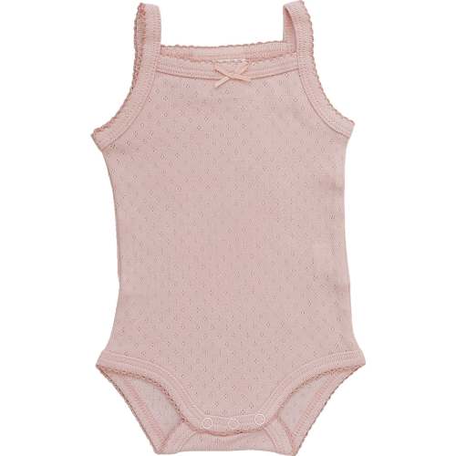 Pink Bow Pointelle Tank Bodysuit