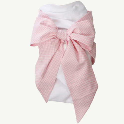 Bow Swaddle ® - Pink Greenbrier Gingham