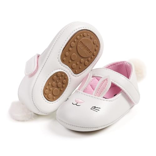 Antheron Baby Girls Mary Jane Flats Soft Sole Infant Moccasins Floral Sparkly Toddler Princess Dress Shoes