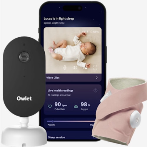 Owlet Dream Sight Duo Baby Monitor - Dusty Rose