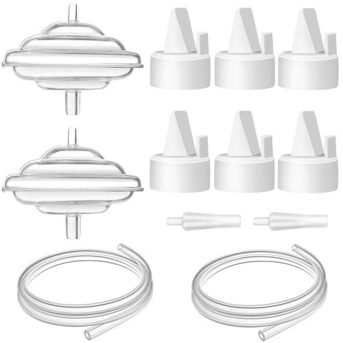 PumpMom-us Breast Pump Parts for Spectra, Duckbill Valve Tubes Backflow Protector Compatible with Spectra S1 S2 9 Plus Synergy Gold, Not Original Pump Parts