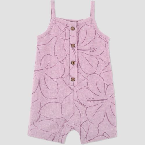Carter's Just One You® Baby Girls' Floral Textured Romper - Purple 18M