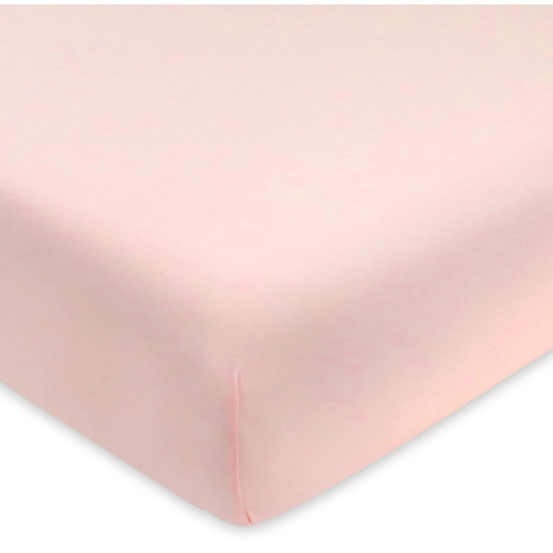 HonestBaby Unisex-Baby Fitted Crib Sheets Set Standard Mattress, 100% Organic Cotton Baby Boys, Girls, Neutral, 1 Pack - Jumbo Leaf Sage, One Size