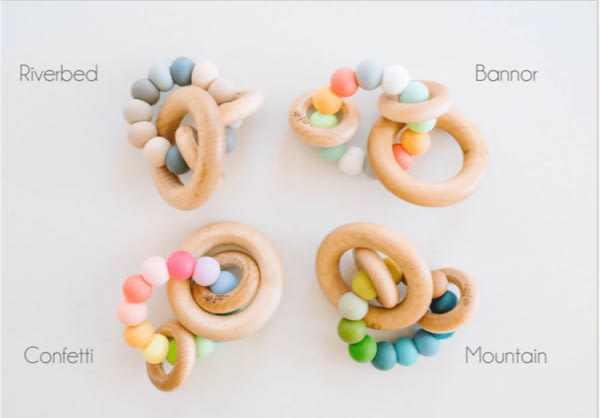 Saturn Ring Wooden Baby Teether