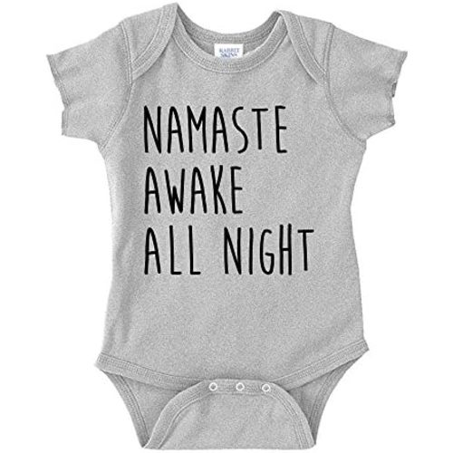 Namaste Awake All Night Baby One Piece or Toddler T-Shirt