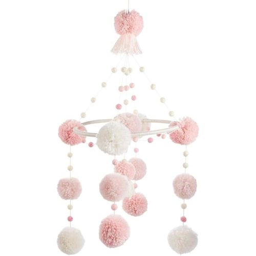 Mud Pie Pom-Pom Mobile, Pink