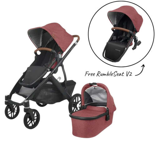 UPPAbaby Vista V2 Stroller - Lucy Rosewood Melange