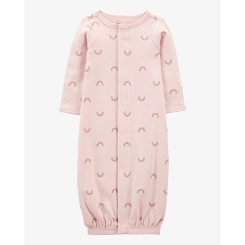 Baby Girl Preemie Rainbow Cotton Sleeper Gown | Carter's