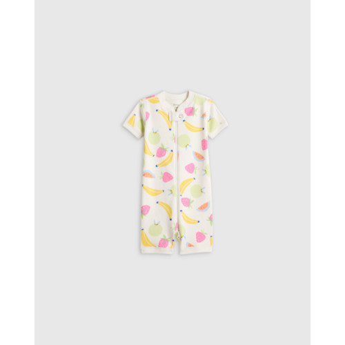 100% Organic Cotton Shortie Onesie Pajama in Fruit