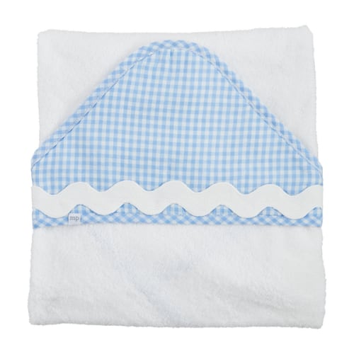 Blue Gingham Hooded Towel for Kids | Mud Pie