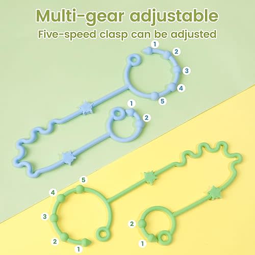RTMOK Toy Straps for Baby,Silicone Setpacifier Clip,Applies to Car Seat Toy,Teether Toy,High Chair,Stroller Accessories,Baby Toy Clips,Cribs,Rocking Chair