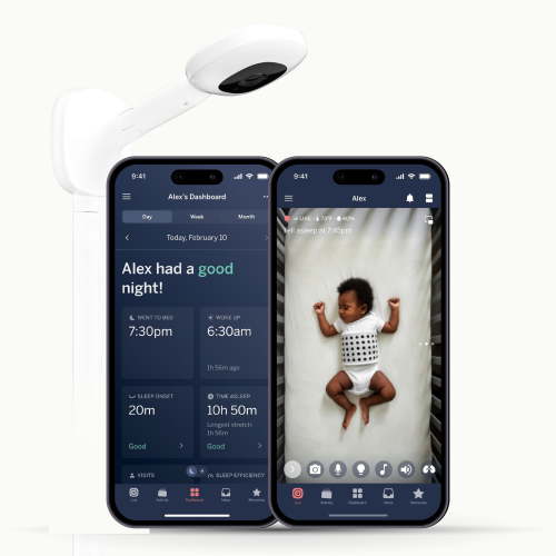 Nanit Pro Baby Monitor & Wall Mount: HD Video, Sound, Sleep Tracking, Sensor-Free Breathing Monitoring