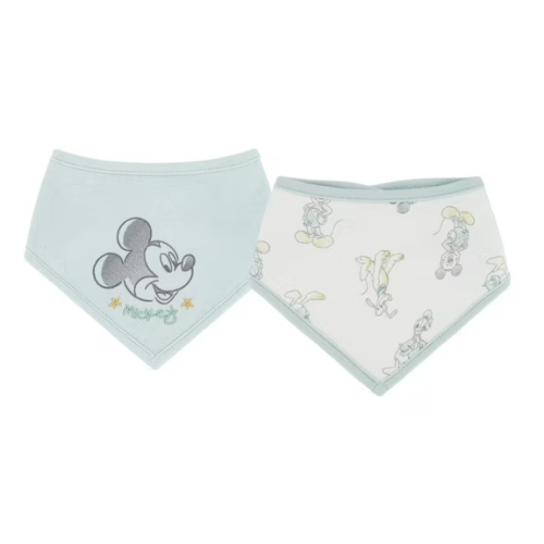 Disney Mickey Mouse Organic Cotton 2pc Bib Set