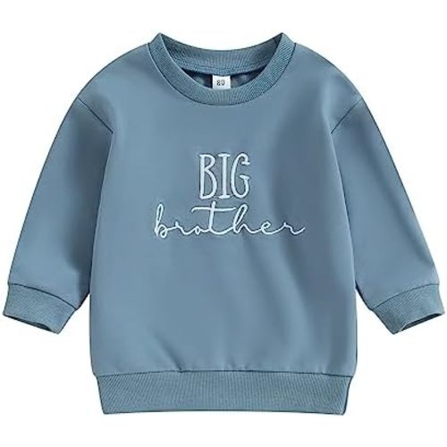YINGISFITM Toddler Baby Girl Clothes Long Sleeve Pullover Sweatshirt Romper Fall Winter Cute Sister Brother Matching Outfits