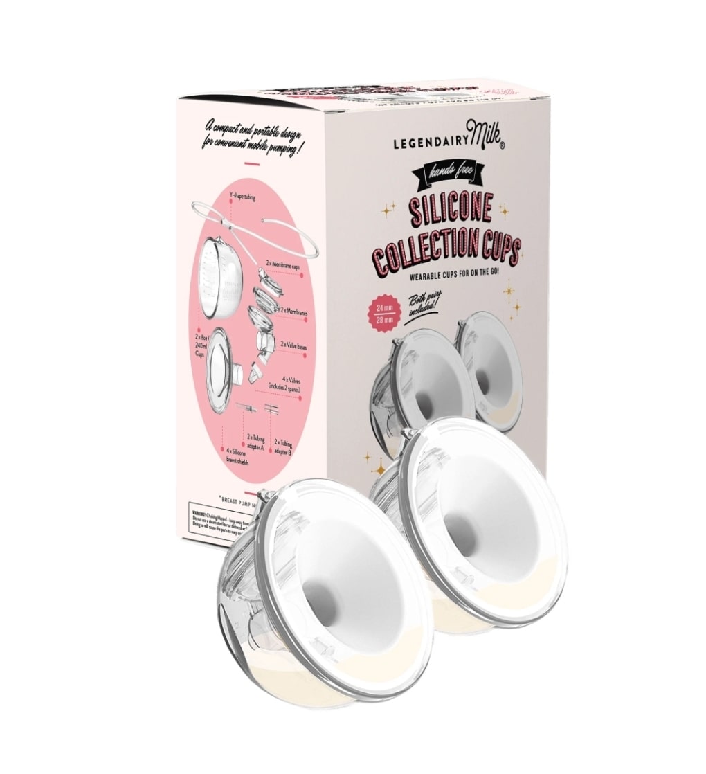 Silicone Milk Collection Cups+ 19cm insert | Legendairy Milk