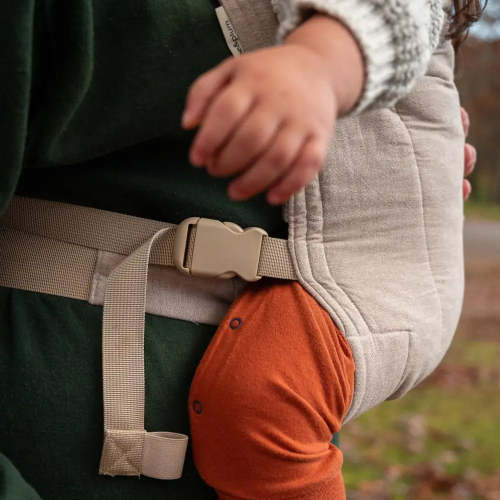 Tan Buckle Baby Carrier | Ergonomic Soft Structured Carrier