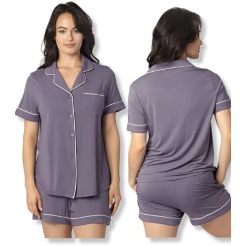Kindred Bravely Clea Classic Short Sleeve Maternity & Nursing Pajama Set