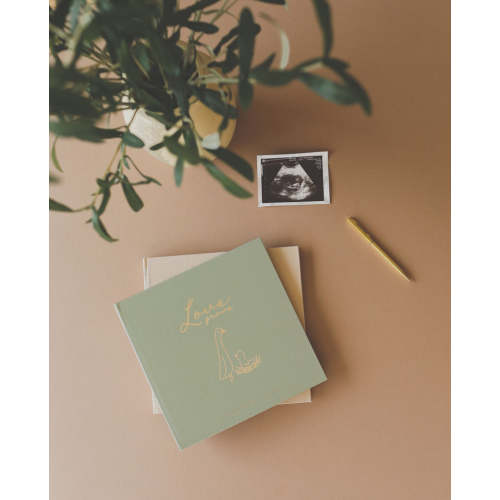 Pregnancy Memory Book Moss Green