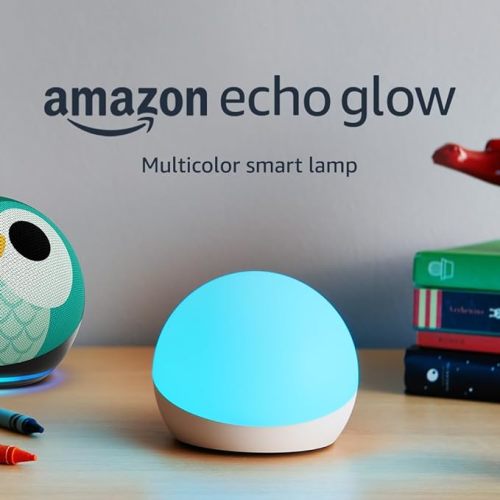 Amazon Echo Glow (newest model), Nightlight for kids, Works with Alexa (2-pack)