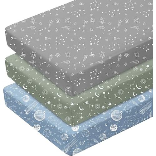 Fitted 3 Pack, Mini Crib Sheets