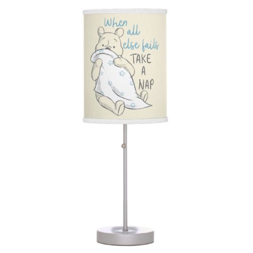 Pooh | Take a Nap Quote Table Lamp | Zazzle