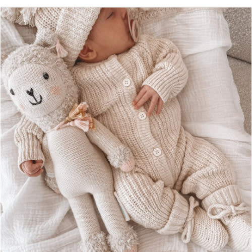 Ziggy Lou Classic Knit Romper - Honey