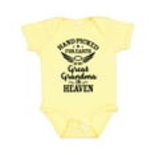 Inktastic Handpicked for Earth by My Great Grandma in Heaven Boys or Girls Baby Bodysuit