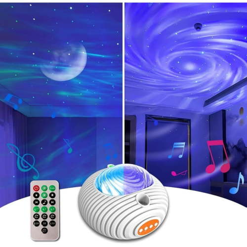 SZRSTH Star Projector, Galaxy Projector for Bedroom, Night Light with White Noise Room Decor Gifts for Kids Adults Christmas Decorations Indoor