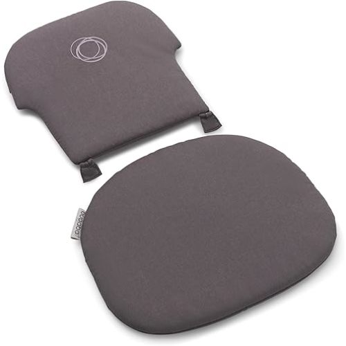 Bugaboo Giraffe Baby Set Pillow Insert and Cushion, Padded Backrest & Seat, Water-Repellent, Machine Washable Accessory Giraffe High Chair, Stormy Grey